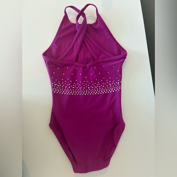 Quatro Pink Rhinestone Leotard - Picture 2 of 2
